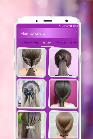 Hairstyles Step by Step Videos 스크린샷 2