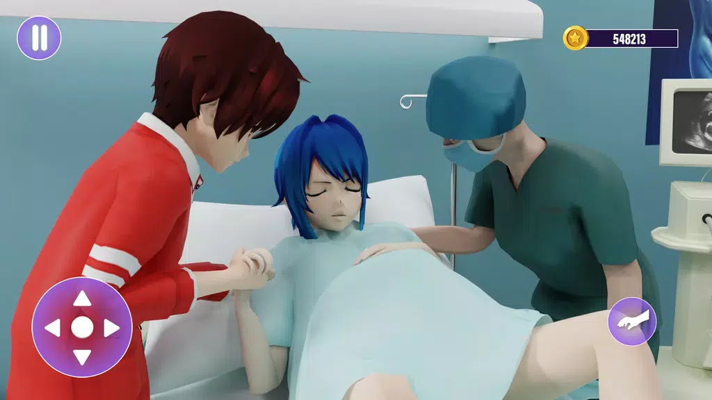 虛擬孕媽媽：動漫女孩家庭遊戲 螢幕截圖 0