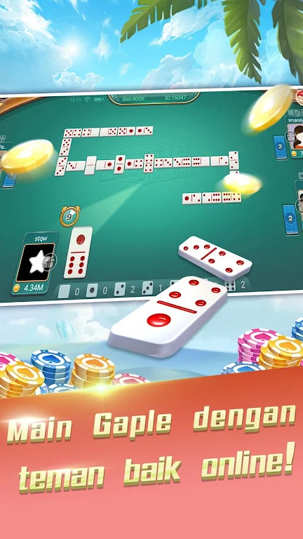 Domino Gaple: QQ 99 dan Texas Lokal Indo Captura de tela 1