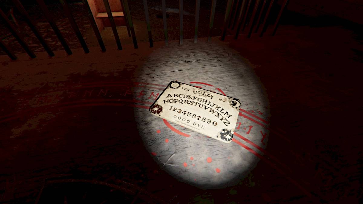 Ouija -bord in Phasmofobia