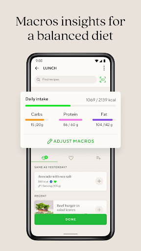 Lifesum Food Tracker & Fasting स्क्रीनशॉट 0