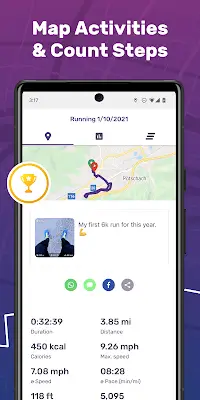 FITAPP: Run Distance Tracker Schermafbeelding 2