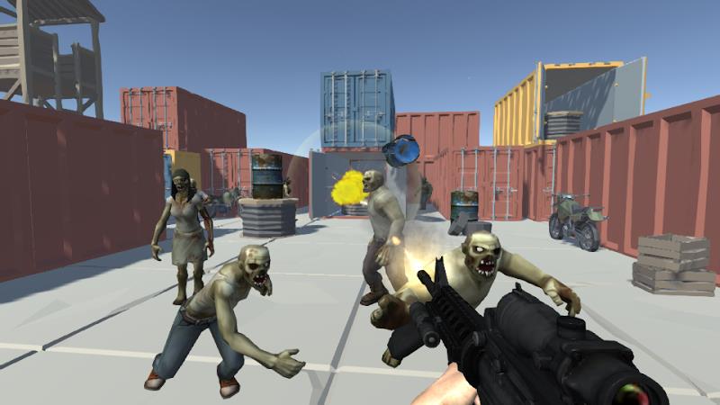 Zombie Shooting 3D Offline Captura de pantalla 2