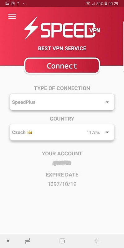 Schermata SpeedVPN Iran 3