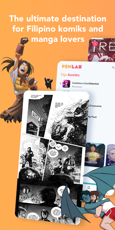 Penlab - Comics Manga Webtoons ဖန်သားပြင်ဓာတ်ပုံ 1