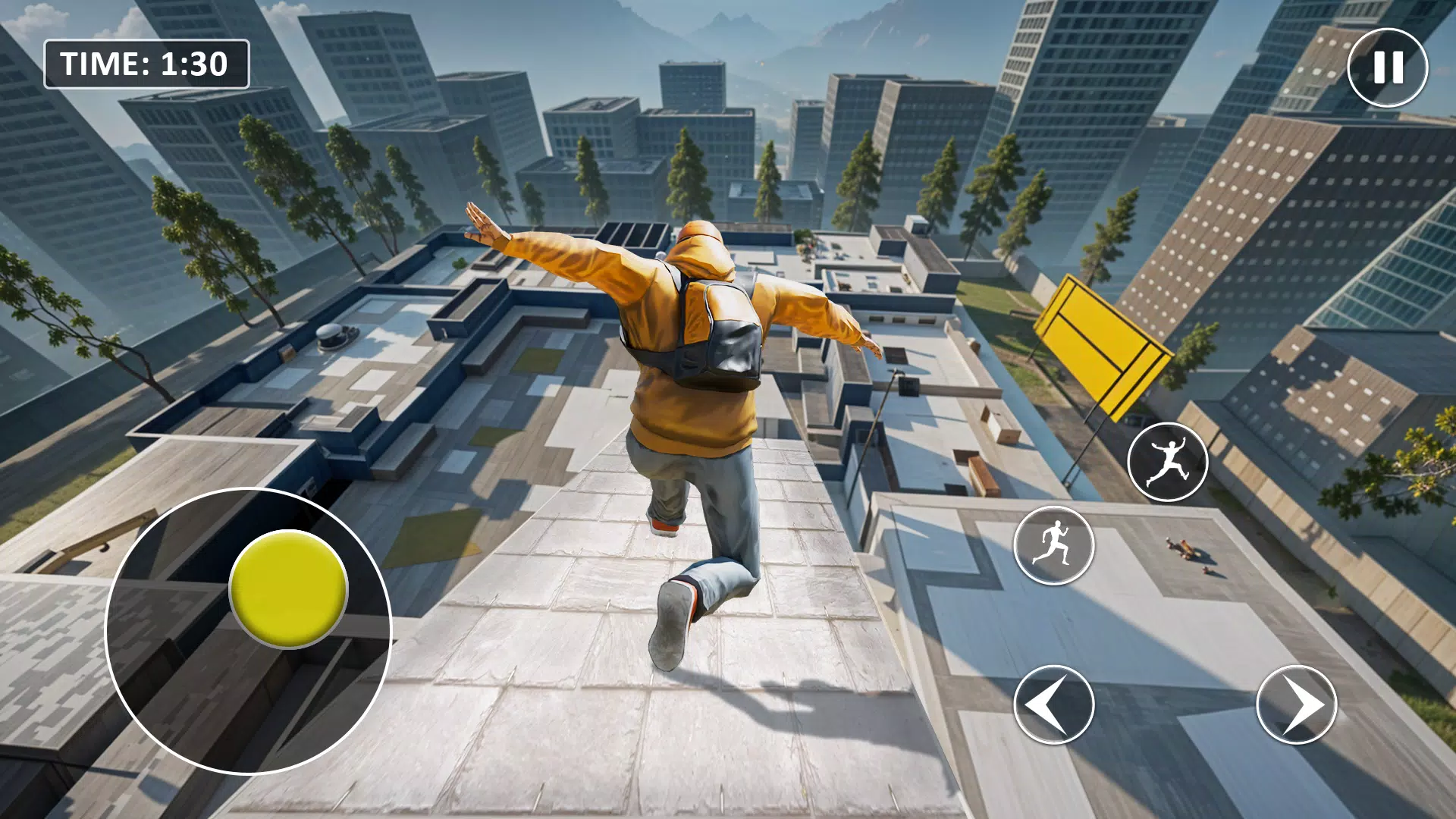 Go Up Rooftop Run Parkour Game Ảnh chụp màn hình 0