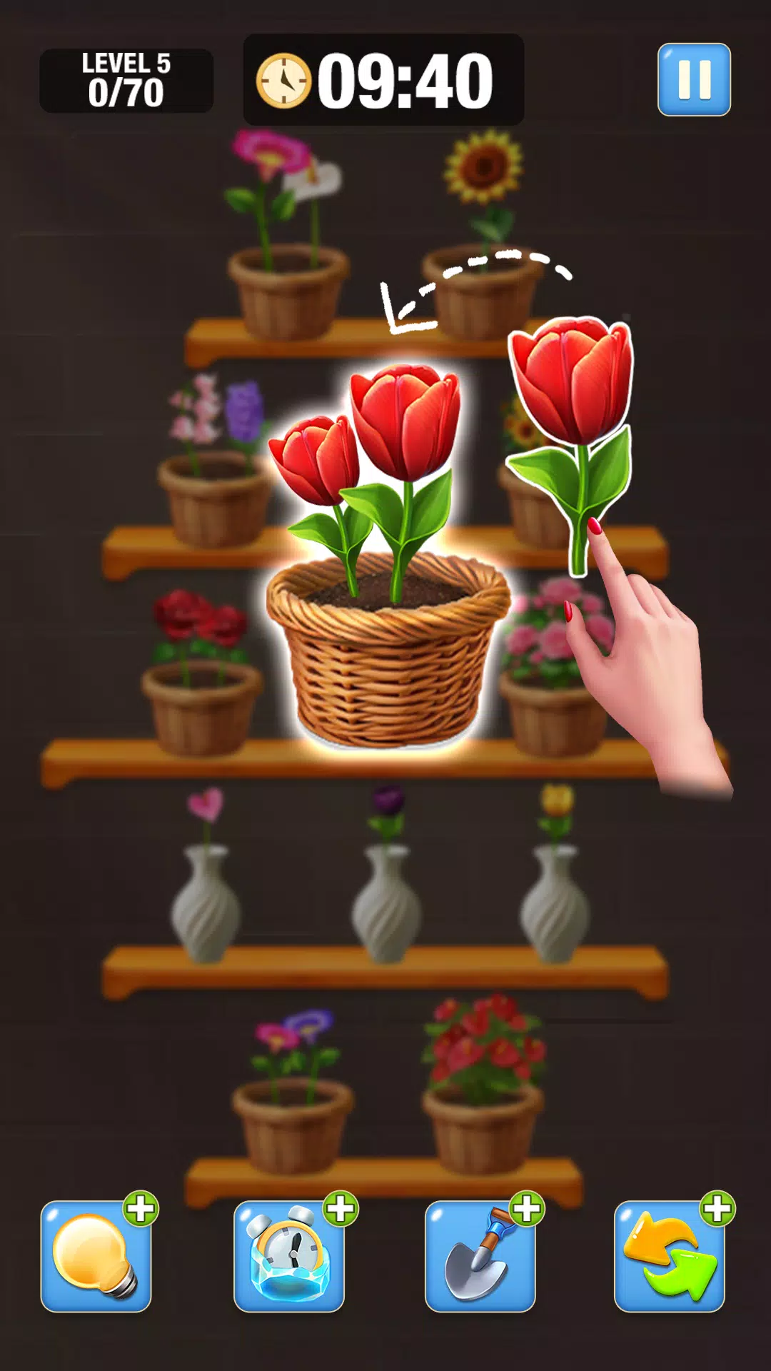 Blossom Match-Flower Sort Game ဖန်သားပြင်ဓာတ်ပုံ 1