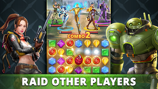 Puzzle Combat: Match-3 RPG Mod স্ক্রিনশট 0