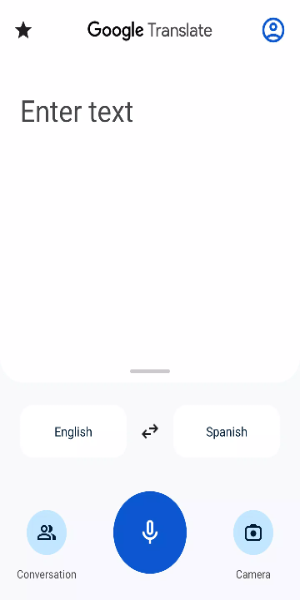 Google Translate ภาพหน้าจอ 2