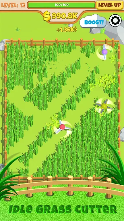 Idle Grass Cutter Mod Ekran Görüntüsü 1