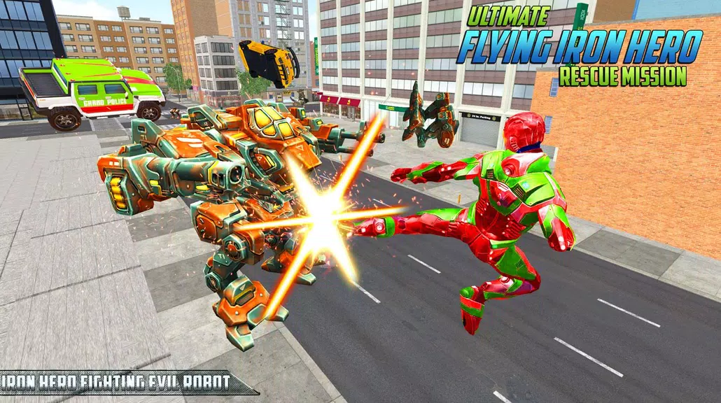 Ultimate KungFu Superhero Iron Fighting Free Game Скриншот 0
