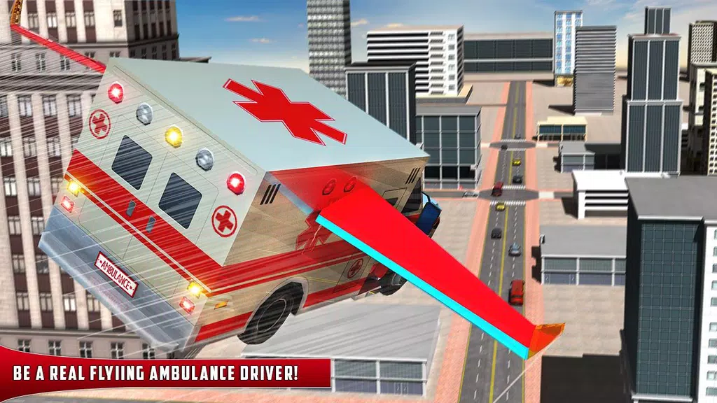 Flying Ambulance Rescue Drive Captura de pantalla 0