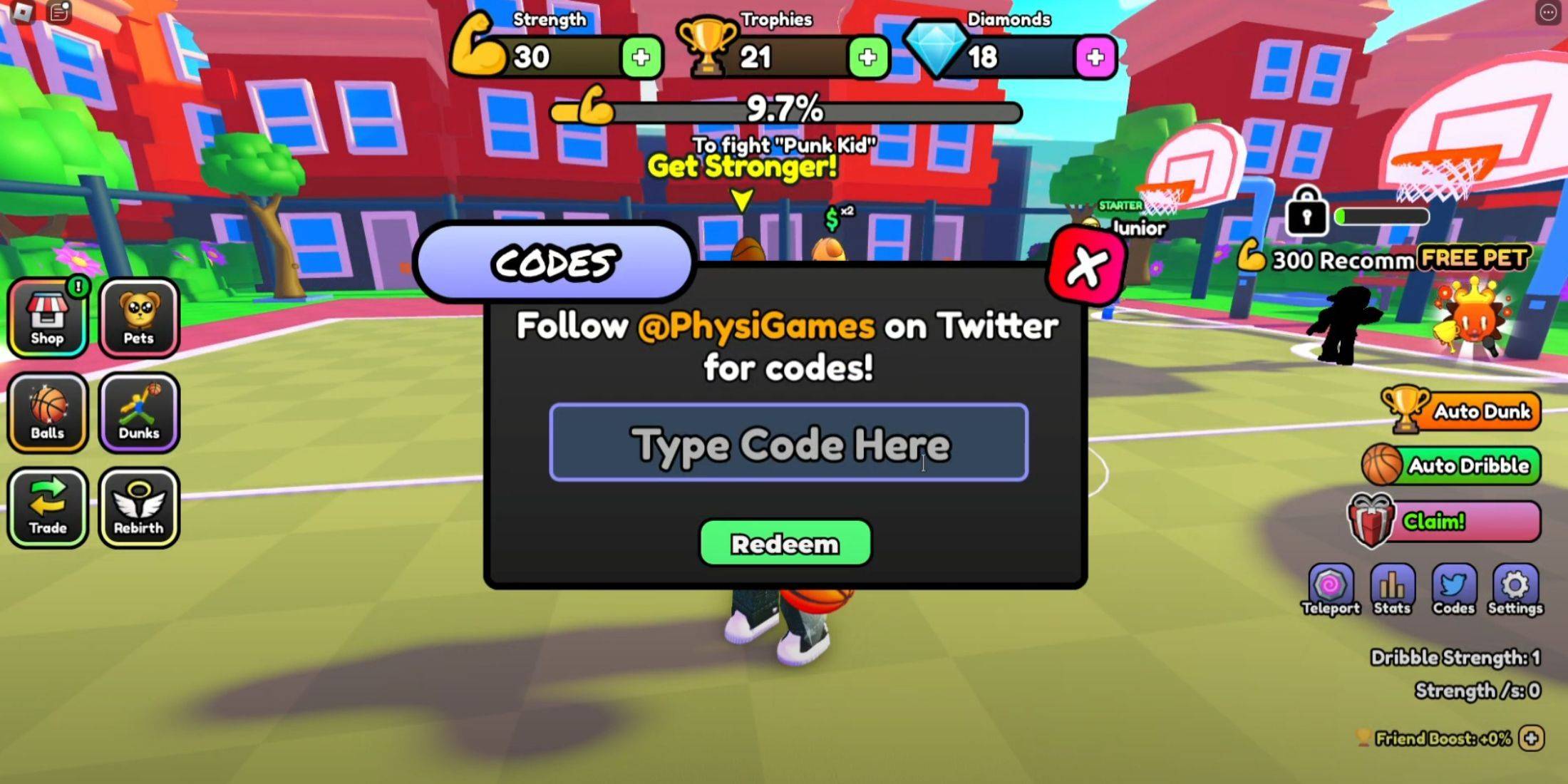 Redeeming Codes in Dunk Battles