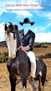 Horse With Man Photo Suit 스크린샷 2