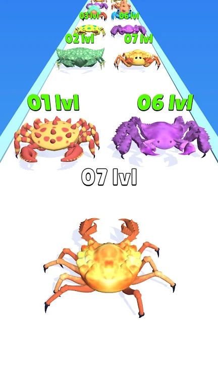 Crab Evolution Run 螢幕截圖 1