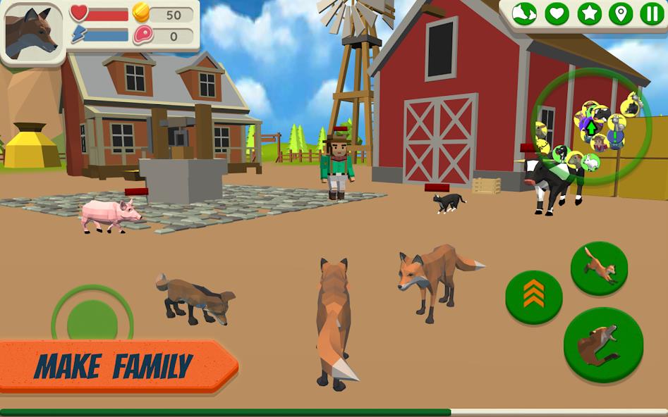 Fox Family - Animal Simulator Mod Screenshot 1