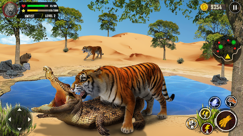 Tiger Simulator 3D Animal Game Tangkapan skrin 1