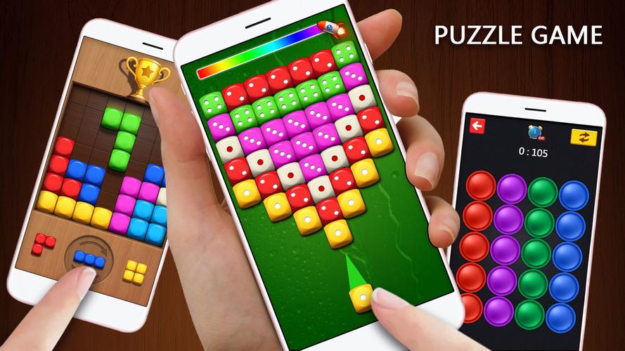 Dice Puzzle 3D - Merge game ဖန်သားပြင်ဓာတ်ပုံ 1