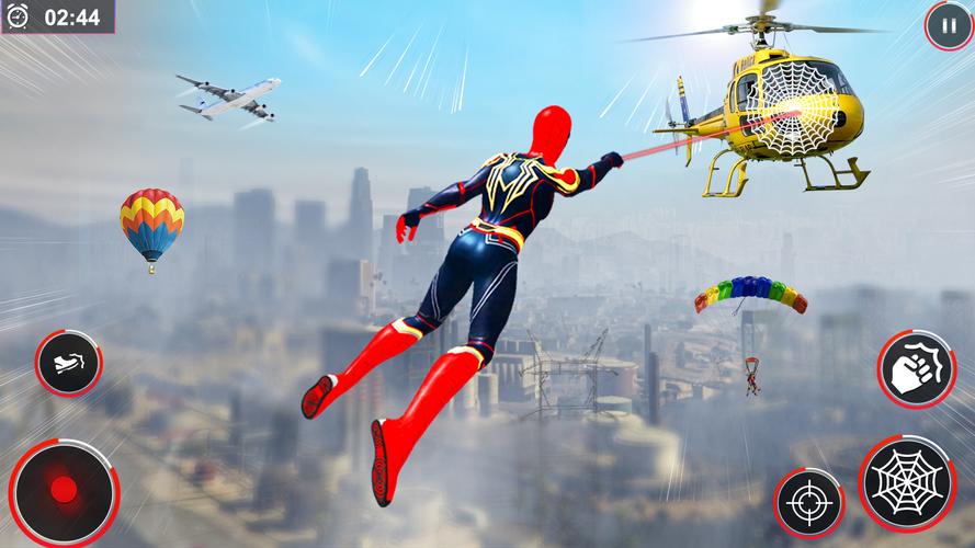 Flying Spider Rope Hero Fight スクリーンショット 3
