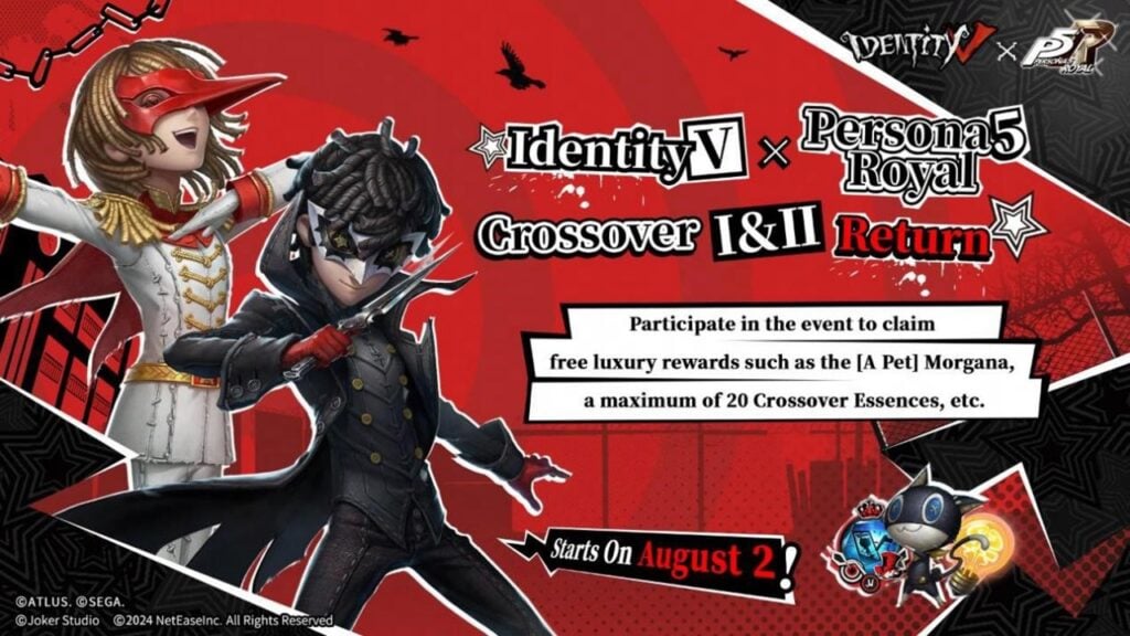 Persona 5 Thieves Invade Identity V အချိန်အကန့်အသတ်ရှိသော ပွဲအတွက်