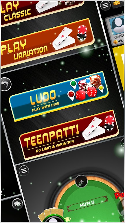 Game Of Clubs Teen Patti (3 Card Poker) and Ludo Schermafbeelding 1
