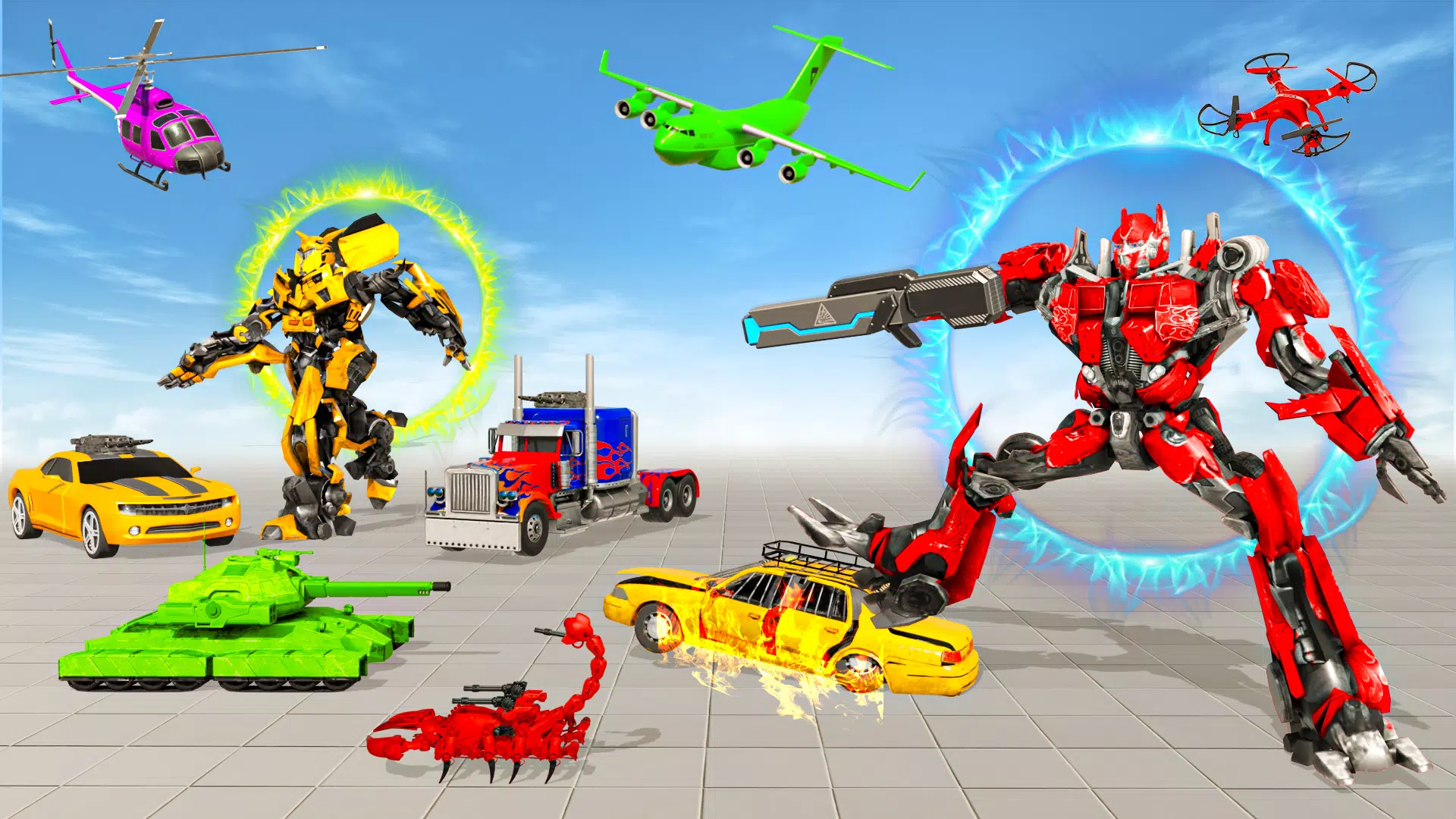 Jet Robot Car Transform 3D 스크린샷 0
