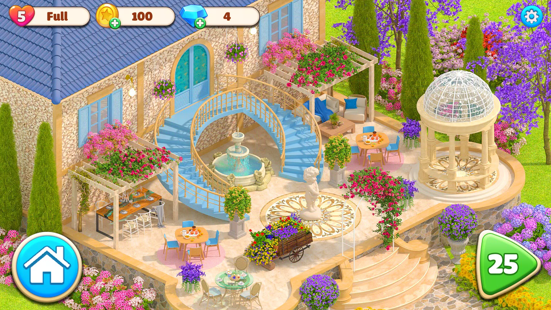 Schermata Dream Garden: Makeover Design 0