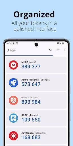 Aegis Authenticator - 2FA App Schermafbeelding 0