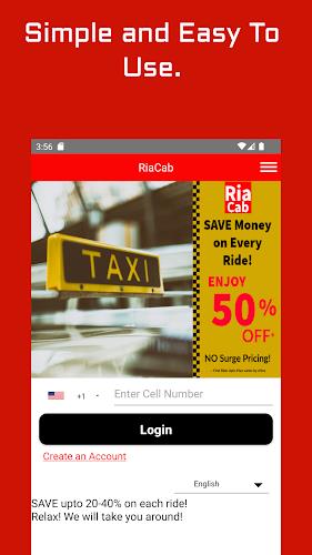 RiaCab - Request YOUR Ride Ảnh chụp màn hình 1