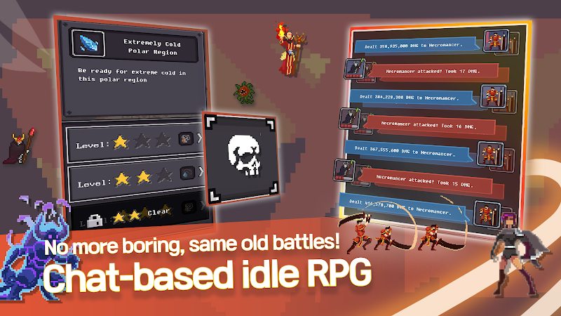 Chat RPG: Plus - Idle Text RPG ภาพหน้าจอ 1