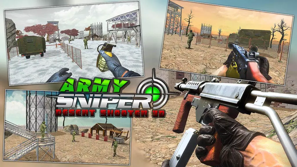 Army Sniper Desert 3D Shooter 2019 Schermafbeelding 2