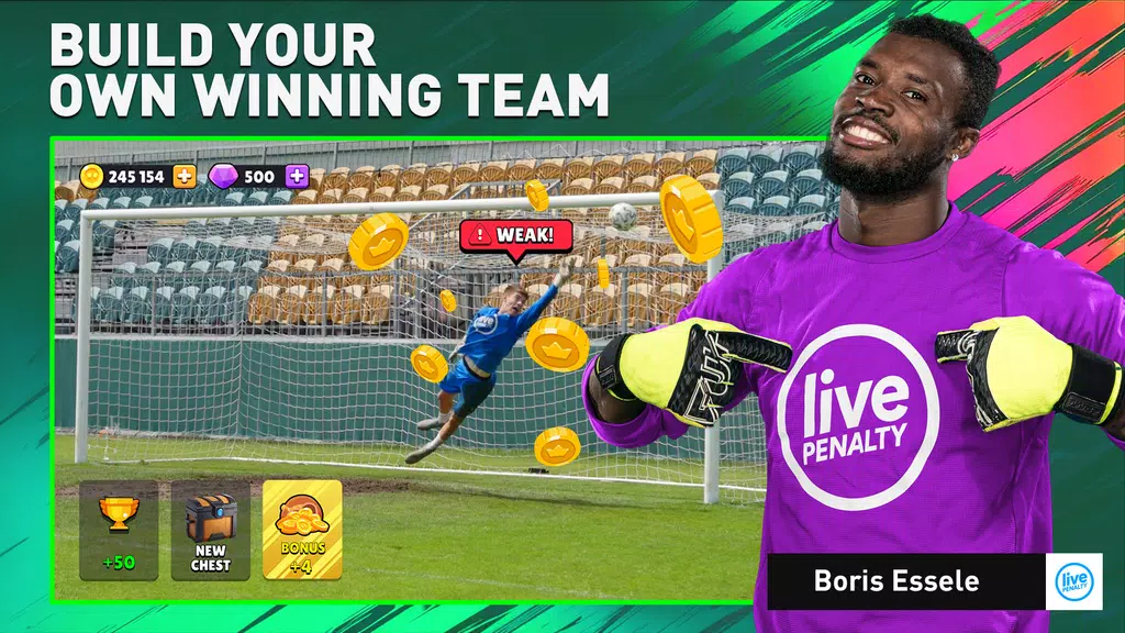 Soccer Penalty: Live Goalie Tangkapan skrin 3