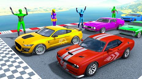 Superhero Game: Ramp Car Stunt Скриншот 0