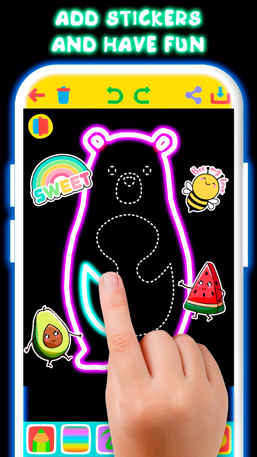 Schermata Drawing For Kids - Glow Draw 3