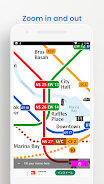 Singapore MRT Metro Map Скриншот 2