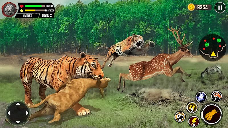 Tiger Simulator 3D Animal Game 螢幕截圖 0