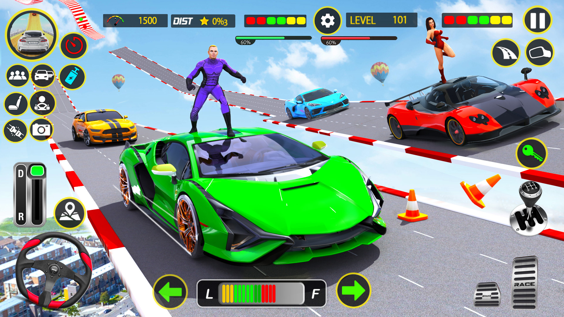 Ramp Car Stunts GT Car Game Captura de pantalla 1