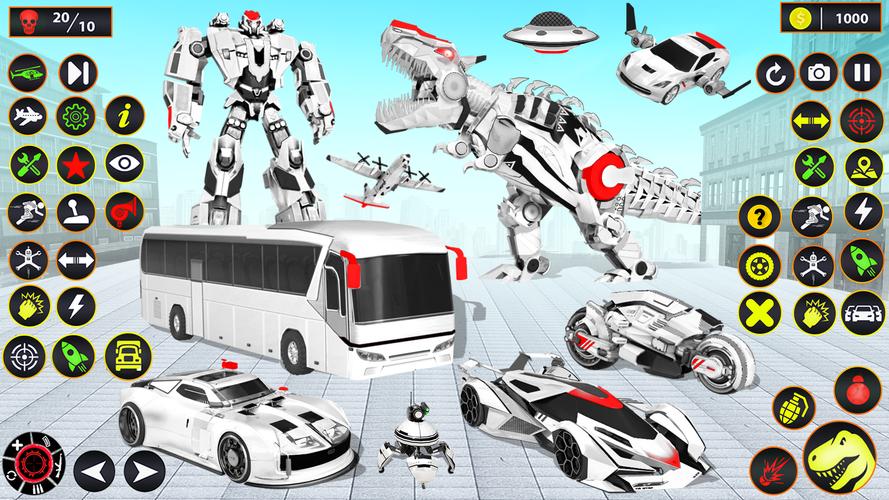 School Bus Robot Car Game ภาพหน้าจอ 1