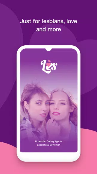 Les: Lesbian Dating & Chat App Ekran Görüntüsü 0