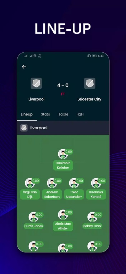 HesGoal - Live Football TV HD应用截图第2张