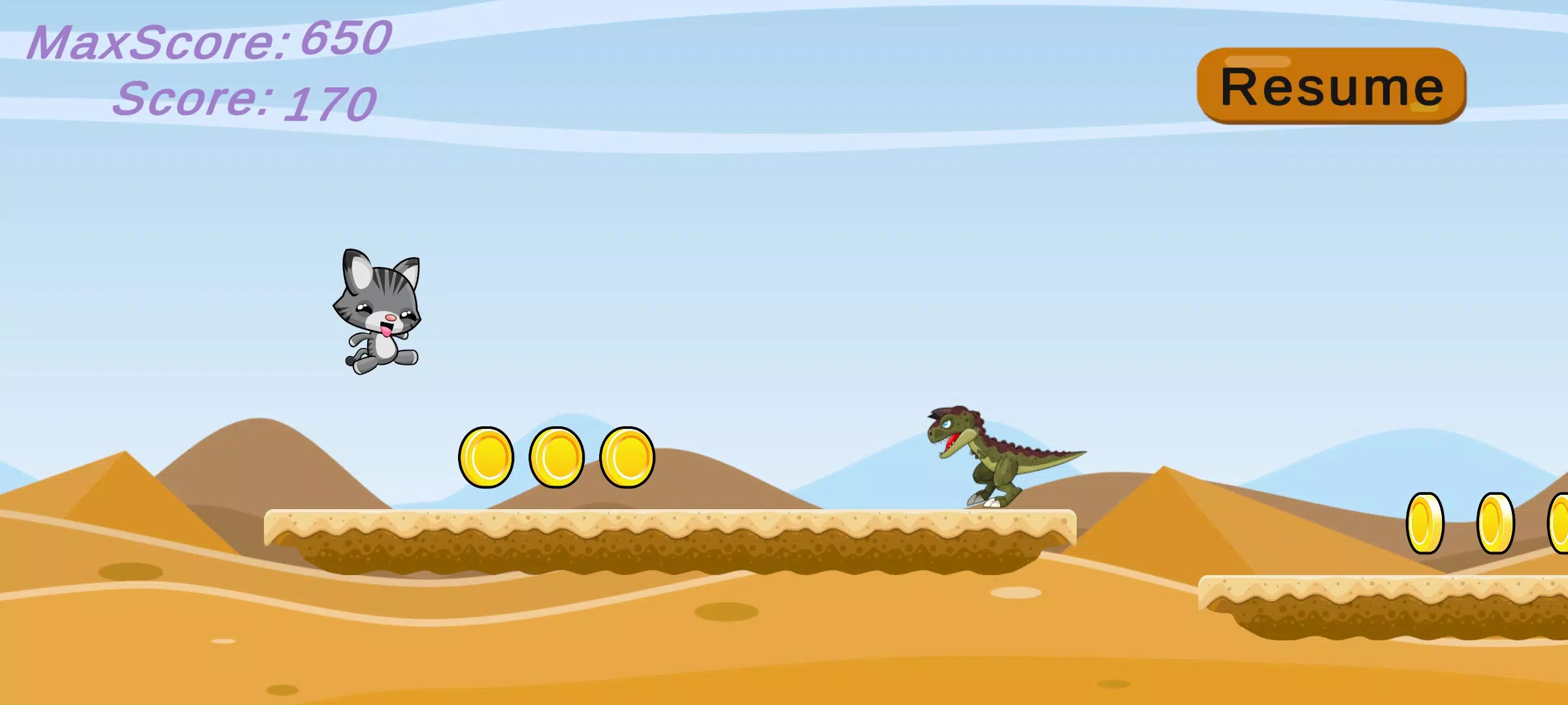 Cat Runner Adventure 螢幕截圖 2