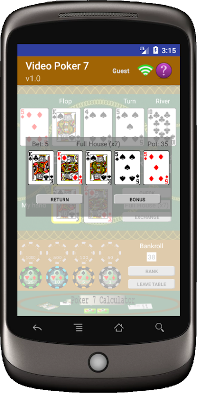 Video Poker 7 Captura de tela 1