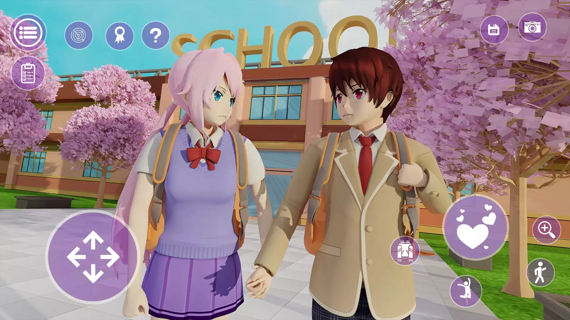 YUMI High School Simulator 3D Tangkapan skrin 0