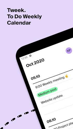 Tweek: Minimal To Do List Ảnh chụp màn hình 0