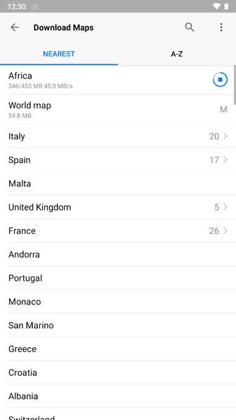 Schermata Guru Maps - Offline Navigation 1