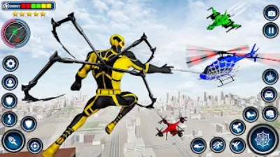 Spider Rope Hero - Crime Game Ảnh chụp màn hình 1