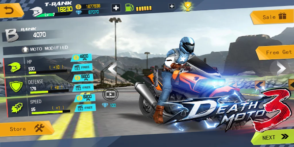 Death Moto 3 Captura de tela 0