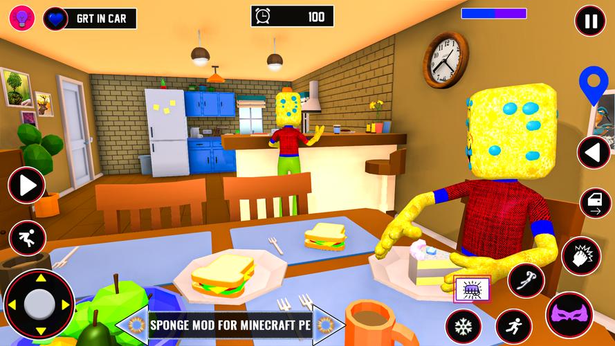 Sponge Boy Adventure Hero Game Tangkapan skrin 0