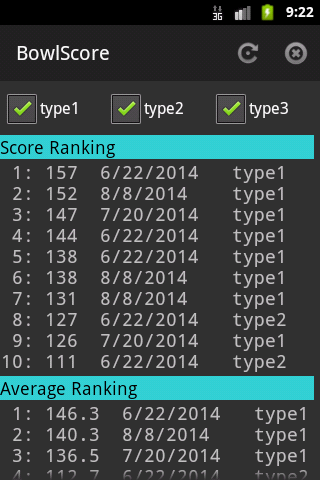 BowlScore 10 스크린샷 2