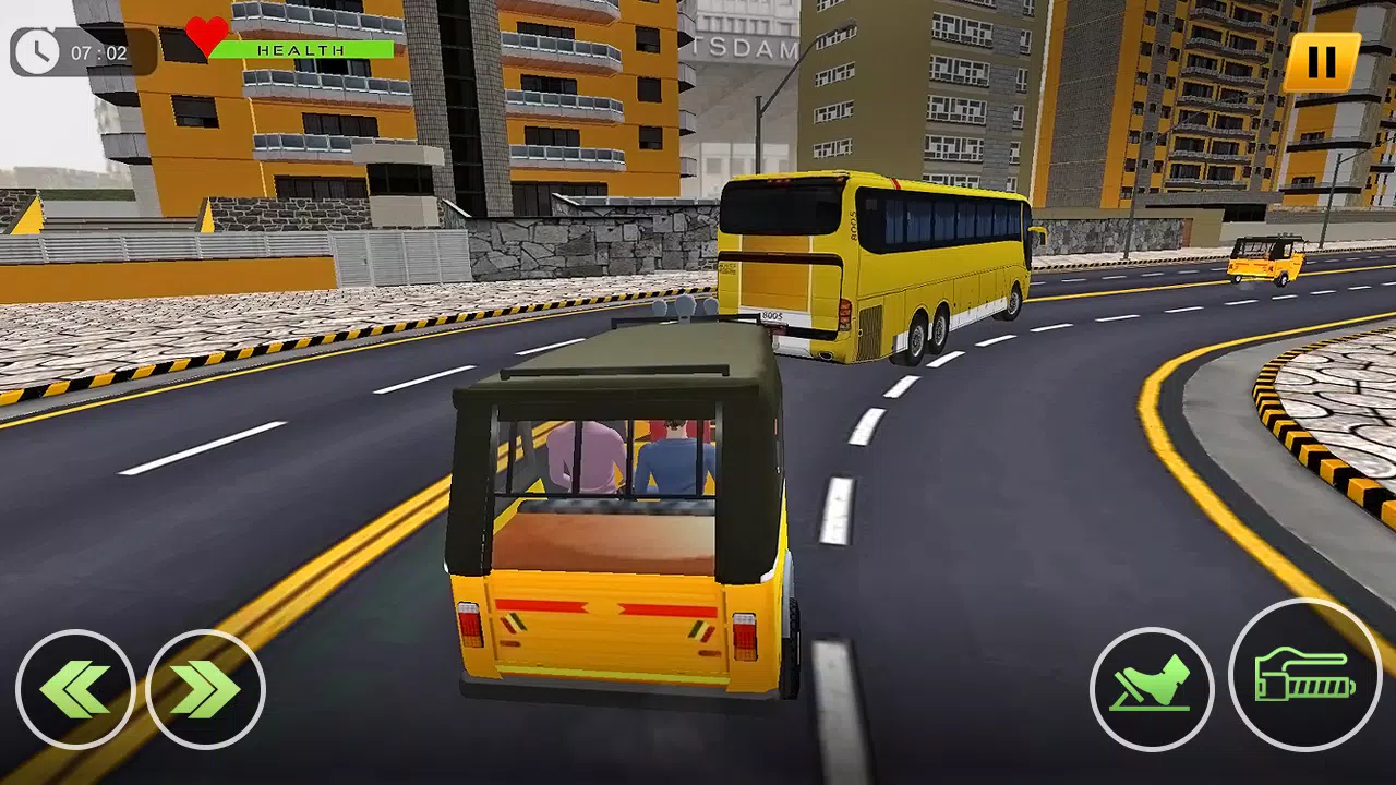 Tuk Tuk Rickshaw Auto Driving Captura de tela 3